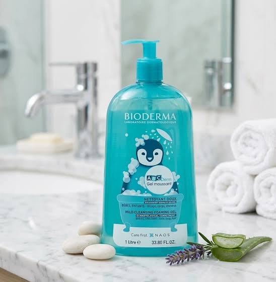 BIODERMA ABCDERM GEL NETTOYANT MOUSSANT DOUX 1L