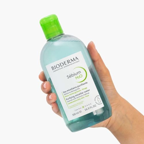 BIODERMA SEBIUM H20 SOLUTION MICELLAIRE POMPE INVERSEE 500 ML